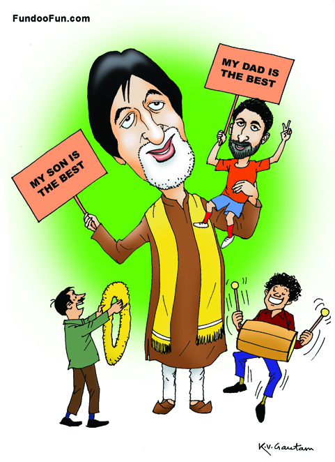 Amitabh Bachchan caricature cartoon